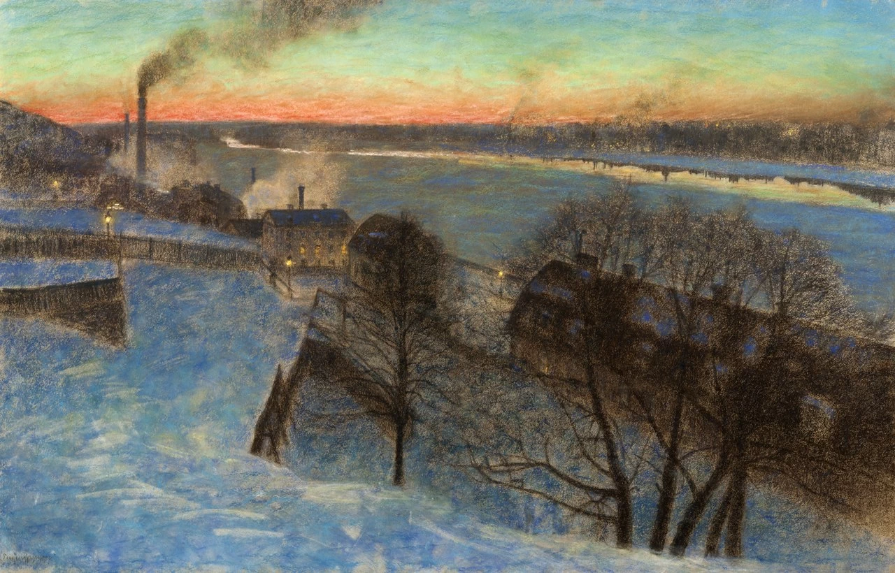 Eugène Jansson - Sera di febbraio, Gothenburg Museum of Art
